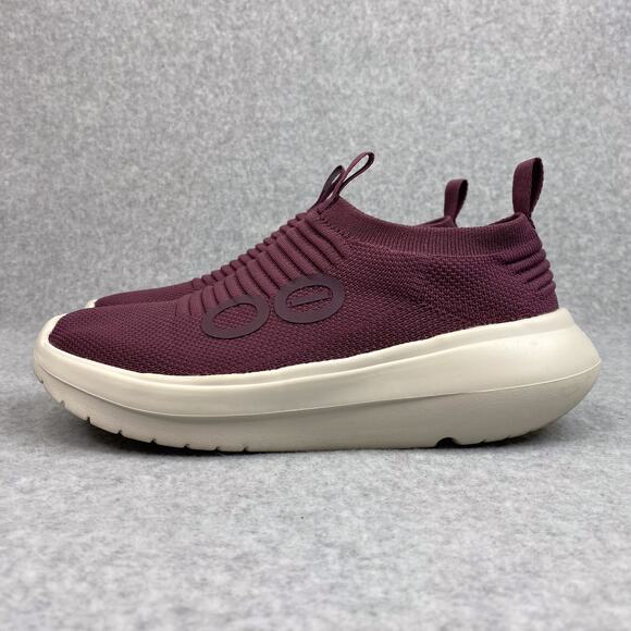 OOFOS Shoes Womens Size 9.5 Oomy Zen in Chalk & Mulberry - Picture 4 of 8